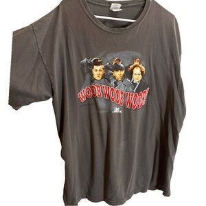 Vintage 90s The Three Stooges Woob charcoal grey T-shirt size XL